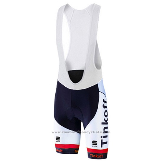 2016 Maillot Cyclisme Tinkoff Rouge et Blanc Manches Courtes et Cuissard